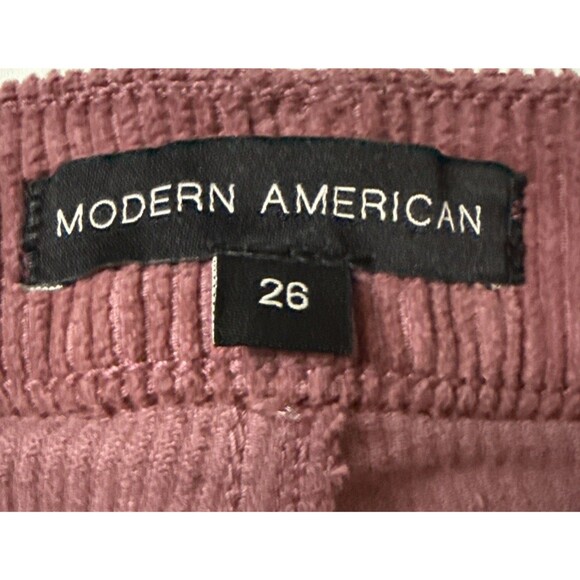Modern American 26 Corduroy Marley Vintage Mauve Wide Leg Pants NWT - Picture 5 of 12